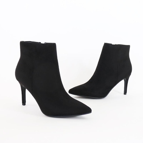 vegan black booties